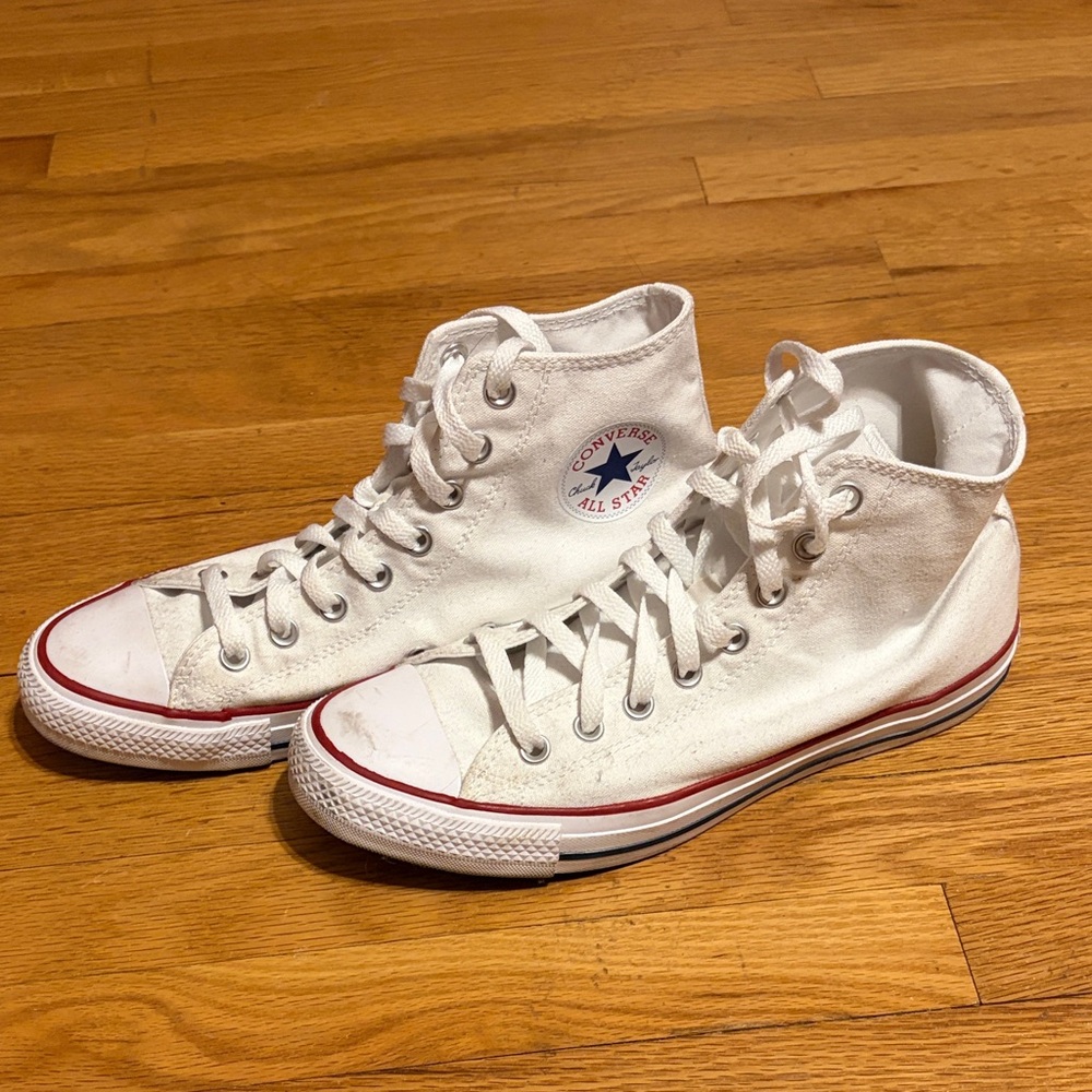 Converse White High-Top Sneakers